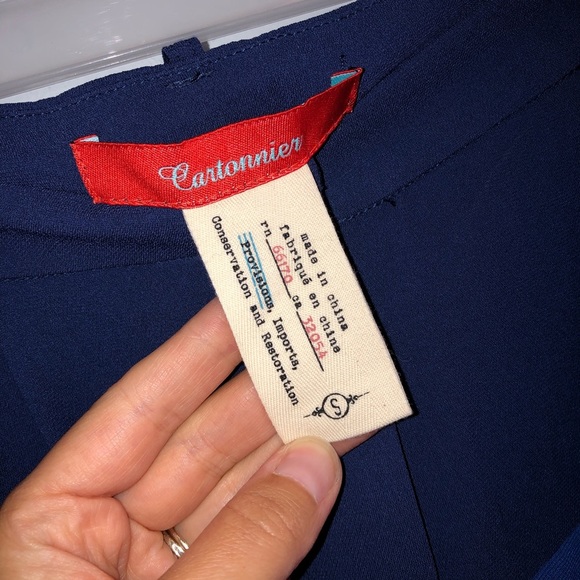 Cartonnier Anthropologie Color Block Blue Shorts - Picture 6 of 8